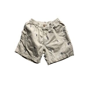 Chubbies Shorts‎ women's Small Tan Penguin all over Print Elastic Waist Casual